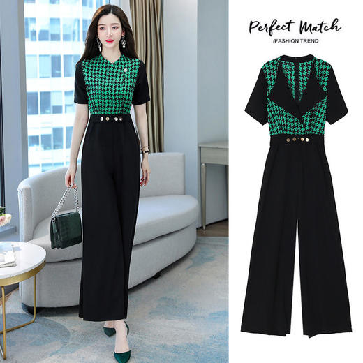 时尚气质通勤，高腰韩版连体裤HR-YLFS8798 商品图3