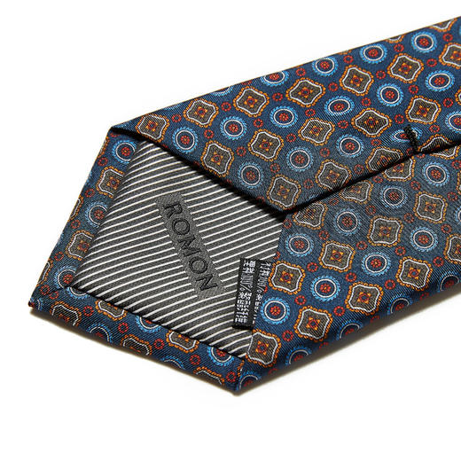 【桑蚕丝】罗蒙领带男时尚精致花纹商务休闲正装通勤男士领带 商品图4