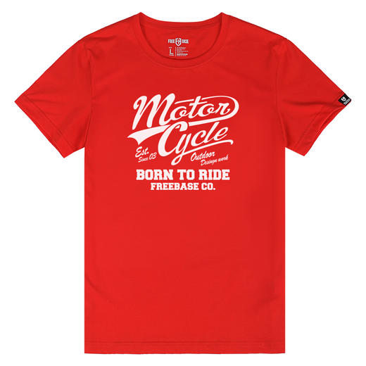 FREEBASE欧美日系复古流行英文字母motorcycle纯棉短袖T恤男夏季 NMT-1828 商品图3