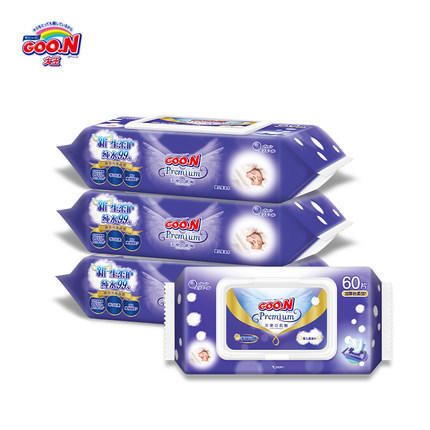 日本GOO.N大王天使婴儿柔湿巾60枚*6包【GPQ】 商品图4