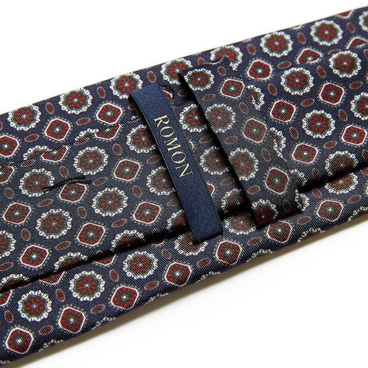 【桑蚕丝】罗蒙领带男复古花纹低调气质正装商务休闲男士领带 商品图2