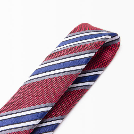 【精品礼盒装】罗蒙领带男时尚条纹职业正装商务休闲通勤结婚男士领带 商品图2