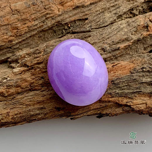 派瑞翡翠 翡翠戒面 糯种 紫色 商品图4
