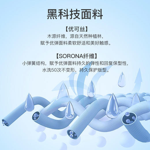 【优可丝系列】爱帝清爽海洋风冰丝短袖睡裙 商品图5