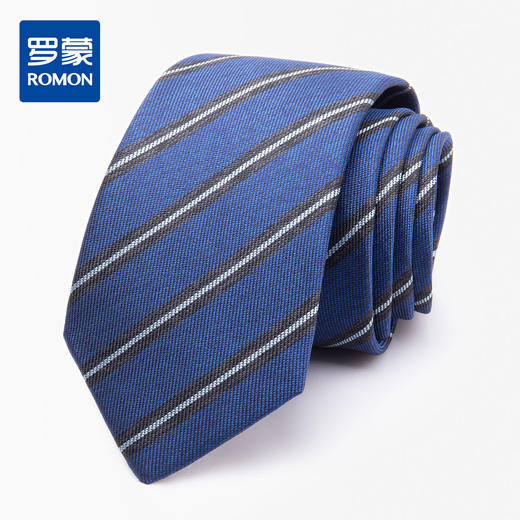 【精品礼盒装】罗蒙领带男时尚斜纹简约百搭商务正装婚礼职业男士领带 商品图0