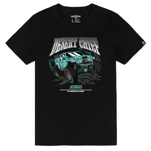 FREEBASE2022夏季新款复古JEEP图案印花队服定制短袖T恤半袖汗衫 NMT-1832 商品图1