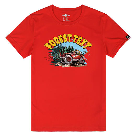 FREEBASE男女团队户外越野车图案印花2022夏季新款短袖T恤衫潮流 NMT-1830 商品图4