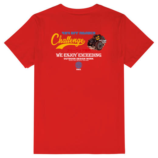 FREEBASE2022春夏新款原创个性越野图案印花复古欧美街头时尚短T NMT-1829 商品图5