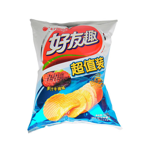 好丽友好有趣薯片多汁牛排味 125g 商品图0