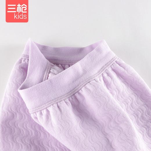 Threegun三枪 【暖棉】女童半高领儿童保暖内衣套装-2D256D011 商品图4