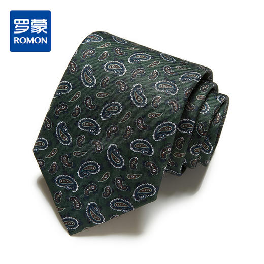 【精品礼盒装】罗蒙领带男时尚复古印花潮流商务休闲正装通勤男士领带 商品图0