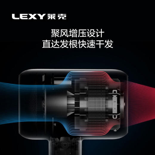 莱克（LEXY）吹风机F6贵妃红负离子大功率家用水离子润发家用不伤发 商品图3