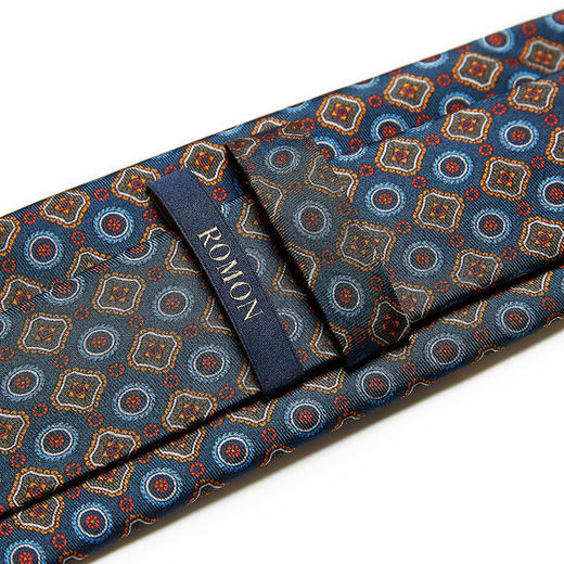 【桑蚕丝】罗蒙领带男时尚精致花纹商务休闲正装通勤男士领带 商品图2