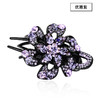 LBE-pf103发夹鸭嘴夹头饰韩版花朵亚克力一字夹日韩成人彩色水钻盘发器 商品缩略图4