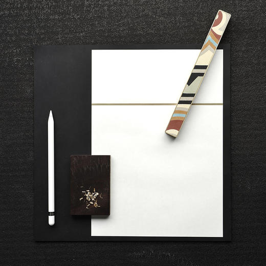 见南花 | 水泥花砖黄铜纸镇 书法纸镇压纸文房四宝 企业定制礼品 商品图0