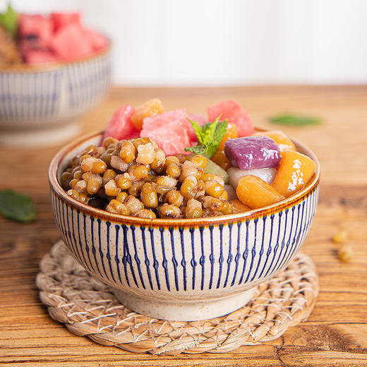 (纯手工定制版) 翊豪  小绿豆 900g/罐  颗粒分明适用于：甜品、四果汤、烧仙草、饮品等； 小红豆？红腰豆/大红豆 商品图3