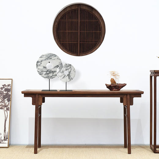 灰白玉片桌面摆件装饰品玉璧(大中小)Disk with stand 商品图1