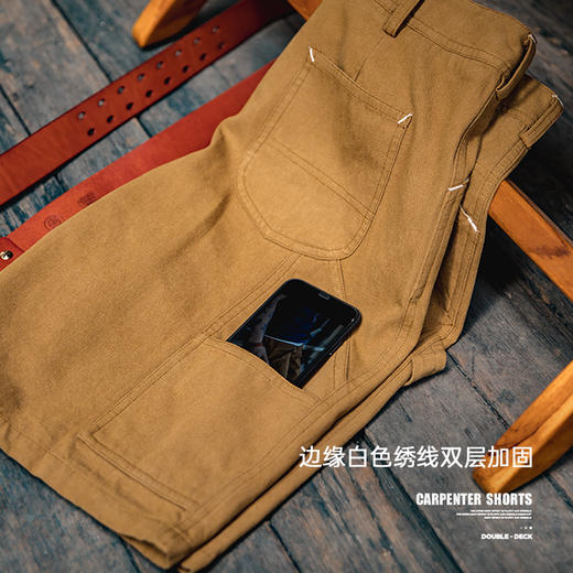 马登工装美式复古直筒伐木工短裤子户外耐磨多口袋夏季五分中裤男 商品图1