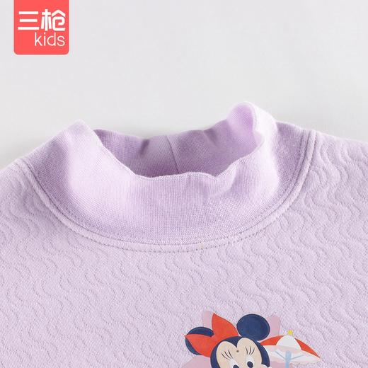 Threegun三枪 【暖棉】女童半高领儿童保暖内衣套装-2D256D011 商品图2