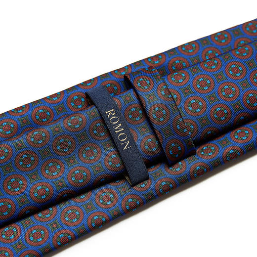 【精品礼盒装】罗蒙领带时尚复古印花商务休闲通勤正装手打款男士领带 商品图2