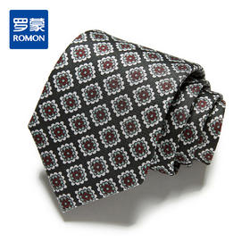 【桑蚕丝】罗蒙领带男精美花纹商务正装通勤婚礼新郎男士领带