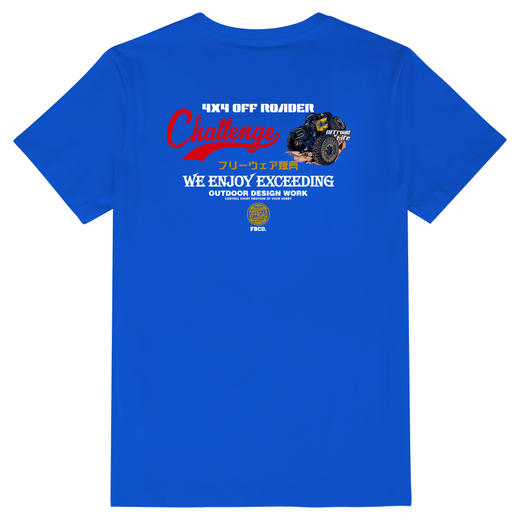 FREEBASE2022春夏新款原创个性越野图案印花复古欧美街头时尚短T NMT-1829 商品图9