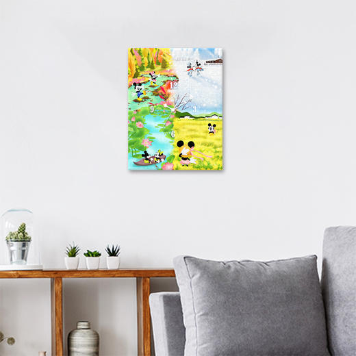 366片 无框时钟拼图 塑料拼图HK1005 米奇与朋友系列-米奇米妮的四季之旅 商品图2