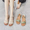 ZHR2022夏季新款凉鞋女平底百搭休闲仙女风一字扣带软底坡跟女鞋 商品缩略图3