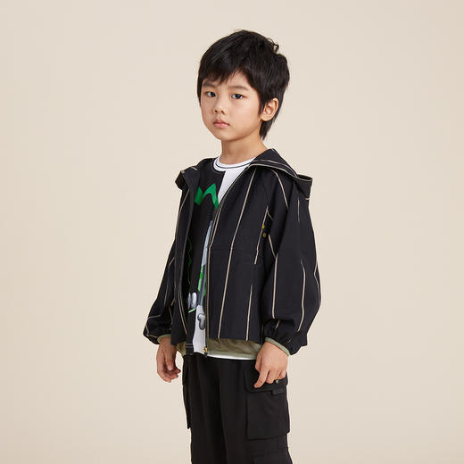 谜底童装商场同款2022夏季H型中款外套纯棉亲肤舒适外套B1BKW0340 商品图1