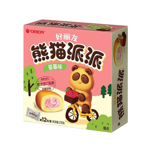 好丽友熊猫派派12枚草莓味 276g 商品图0