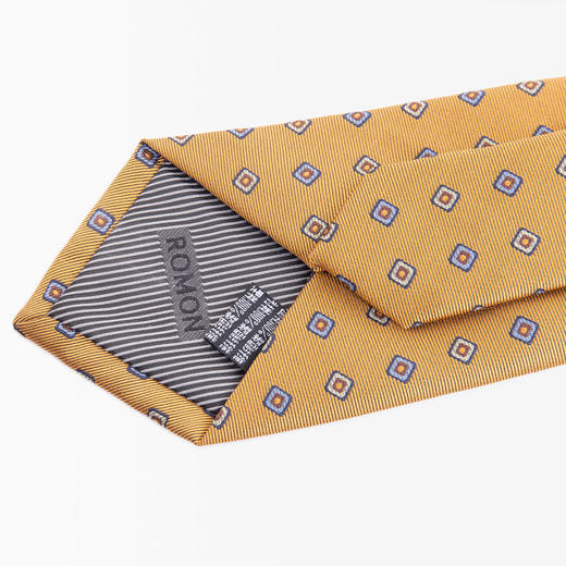 【精品礼盒装】罗蒙领带男时尚英伦休闲百搭精致格纹正装商务男士领带 商品图3