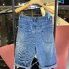 微宽松折裤脚松牛仔短裤 商品缩略图1