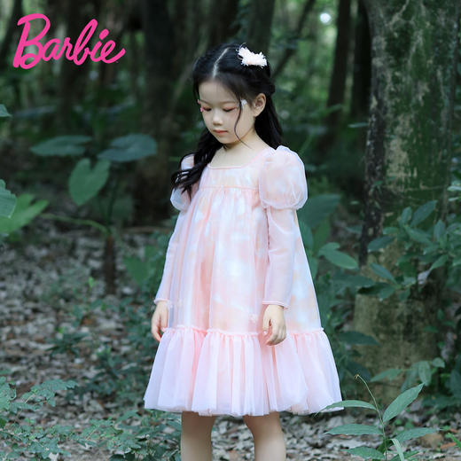 【非质量问题不退换】pureshare 女童连衣裙夏新款蓬蓬公主裙演出气质礼服——旖旎 商品图0