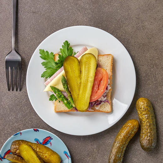 德国冠利鸡尾青瓜仔180g/030014 健康轻食汉堡配菜爽脆多汁 商品图2