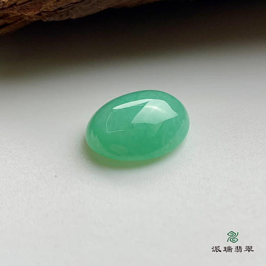 派瑞翡翠 翡翠戒面 糯冰种 绿色 商品图1