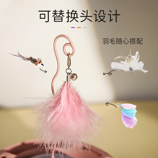 【双层轨道 快乐翻倍】猫玩具自嗨解闷神器逗猫棒幼猫不倒翁转盘小猫猫宠物猫咪用品 商品图3