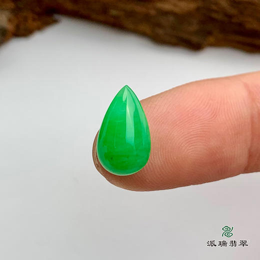 派瑞翡翠 翡翠戒面 冰种 绿色 商品图2