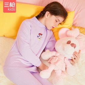 Threegun三枪 【暖棉】女童半高领儿童保暖内衣套装-2D256D011