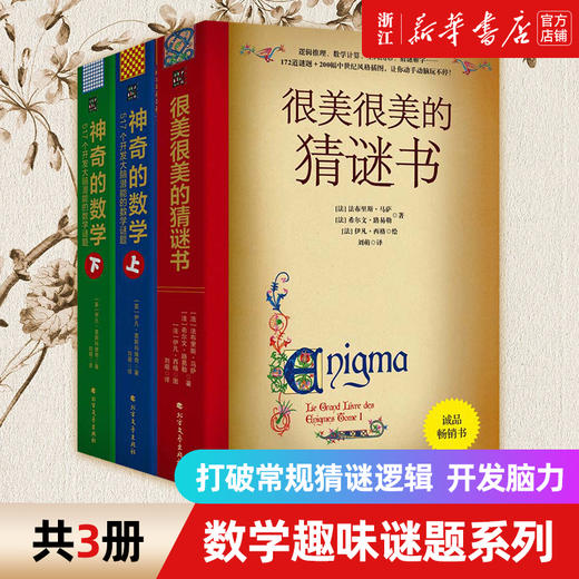 神奇的数学 很美很美的猜谜书10-15岁中小学生益智课外读物书提高孩子数学空间逻辑思维能力猜谜解字开发脑力创造力想象力 商品图0