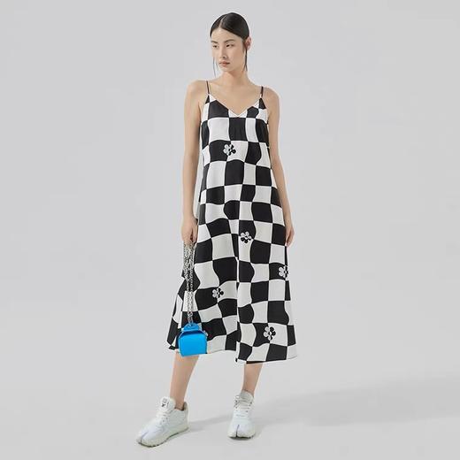 格纹吊带连衣裙 商品图0
