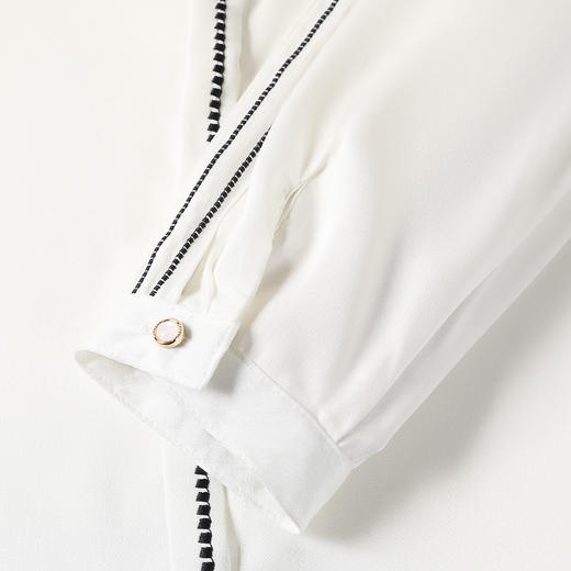 【高定款】罗蒙春秋女士长袖衬衫时尚气质简约时髦商务通勤百搭衬衣女 商品图10