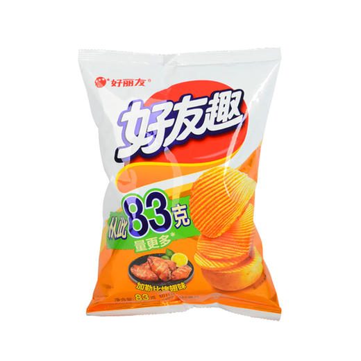 好丽友好有趣薯片加勒比烤翅味 83g 商品图0