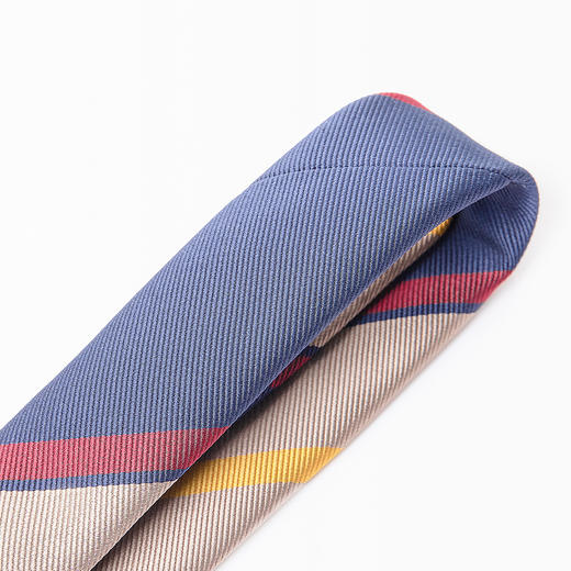 【精品礼盒装】罗蒙领带男时尚靓丽精致条纹商务休闲通勤婚礼男士领带 商品图2