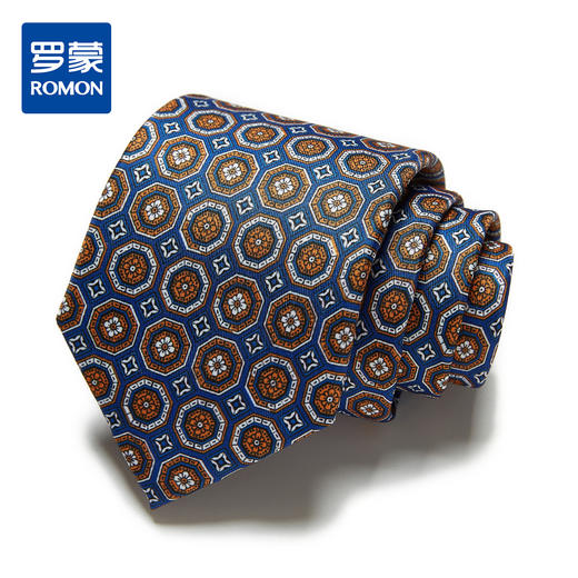 【精品礼盒装】罗蒙领带男时尚复古花纹商务休闲潮流百搭正装男士领带 商品图0