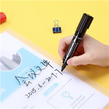 齐心 MK803 记号笔2.0mm和6.0mm 大双头 商品图3