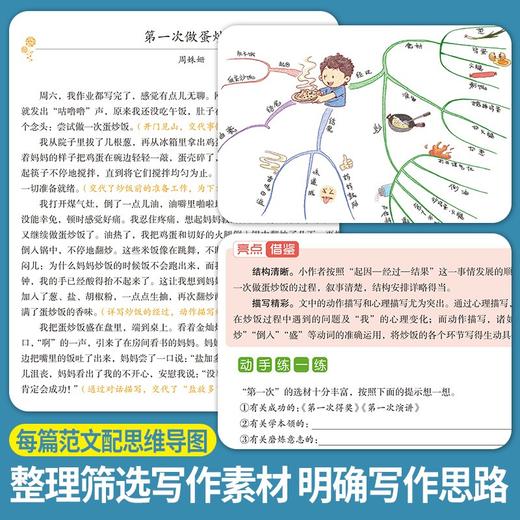 (仓发) 用思维导图玩转满分作文 彩绘版 小学生一看就会用的思维模板 方洲新概念，畅销20余年小学作文品牌/华语教学出版社/汪志鹏，郑国明，蒋天有/9787513820981 商品图4