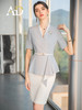 AD礼仪职业装女高端美容师工作服夏季短袖正装套裙时尚气质工服 商品缩略图2