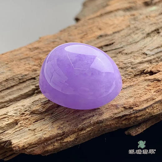 派瑞翡翠 翡翠戒面 糯种 紫色 商品图1