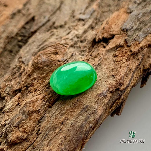 派瑞翡翠 翡翠戒面 冰种 绿色 商品图2