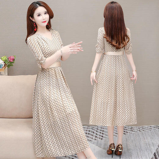 QYM-ZXG-G3077-Y夏季新款中长裙时尚女装A字裙 商品图0